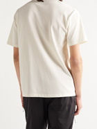NIKE - Sportswear Logo-Appliquéd Embroidered Cotton-Blend Jersey T-Shirt - Neutrals