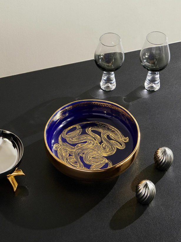 Photo: L'Objet - Ruan Hoffmann Gold-Plated Painted Earthenware Bowl