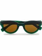 Eyevan 7285 - Round-Frame Acetate Sunglasses