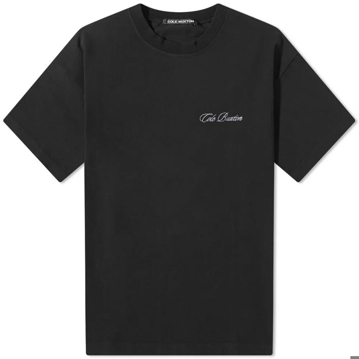 Photo: Cole Buxton Men's Classic Embroidery T-Shirt in Black