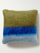 Loewe - Logo-Appliquéd Two-Tone Mohair and Wool-Blend Cushion