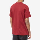 Comme des Garçons SHIRT Men's Zip Pocket Tee in Burgundy