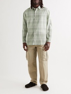 Auralee - Checked Wool-Blend Shirt - Green