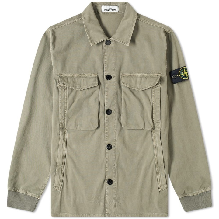 Photo: Stone Island Garment Dyed Stretch Zip Overshirt