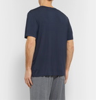 Hugo Boss - Logo-Print Stretch-Modal T-Shirt - Blue