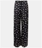Stella McCartney Polka-dot high-rise wide-leg pants