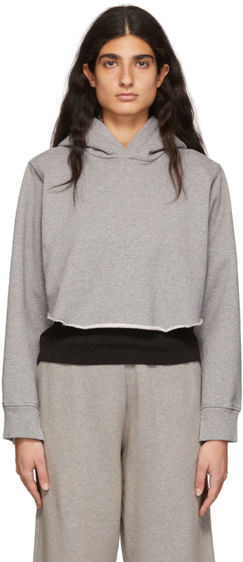 Photo: MM6 Maison Margiela Grey Cotton Hoodie