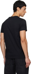 Balmain Black Vintage Gel 'Balmain' Logo T-shirt