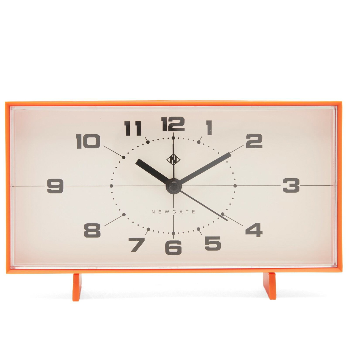 Newgate Clocks Wideboy Mantel Alarm Clock in Orange Newgate Clocks