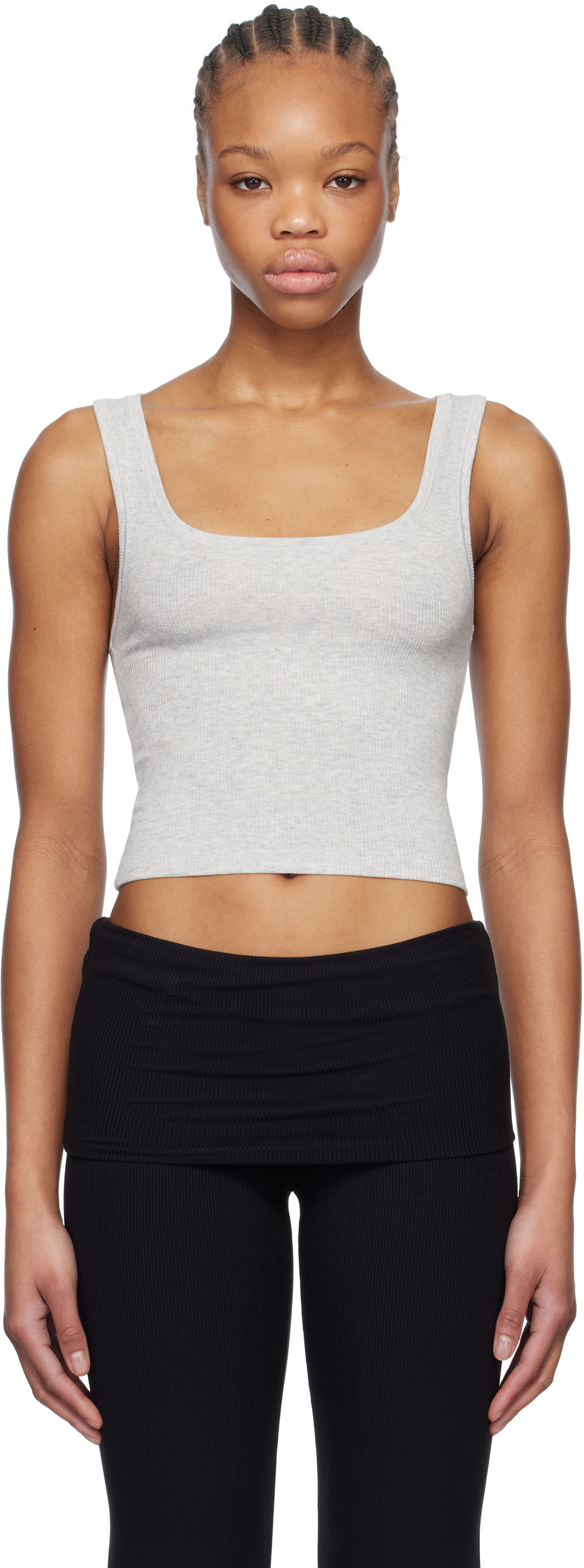 SKIMS Three-Pack Multicolor Cotton Rib Tank Tops