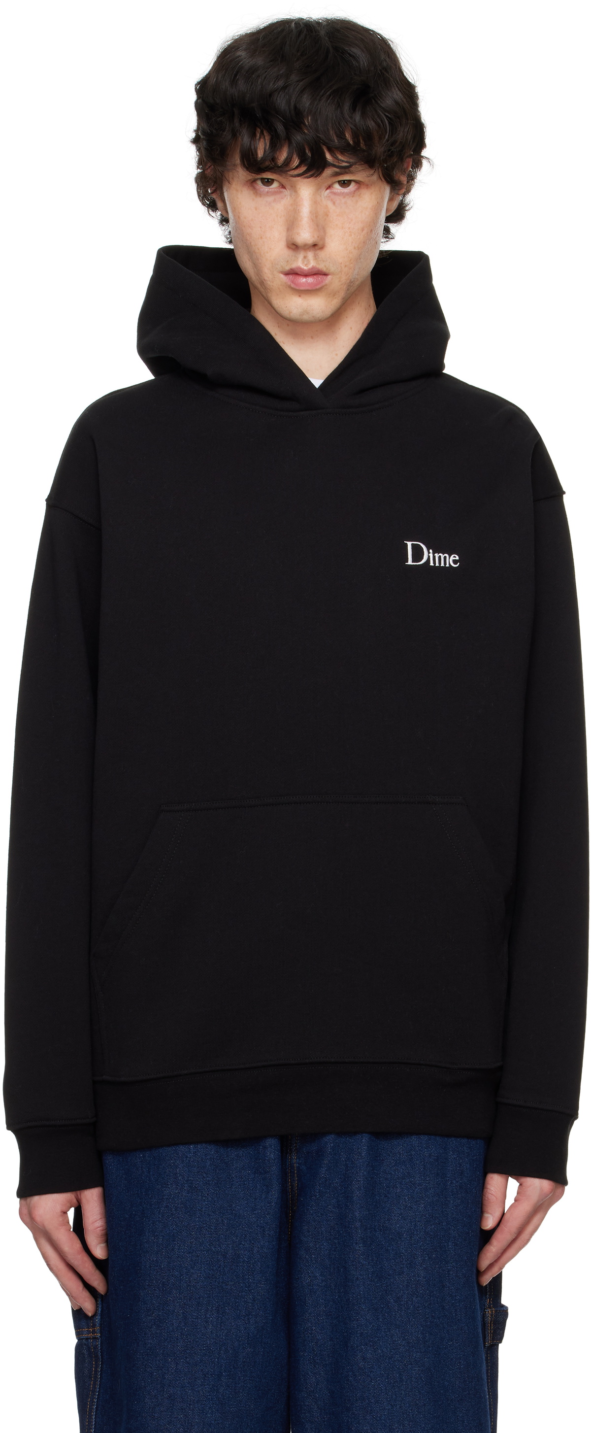 Dime Black Classic Small Logo Hoodie Dime Dime Black Classic Small Logo Hoodie Dime