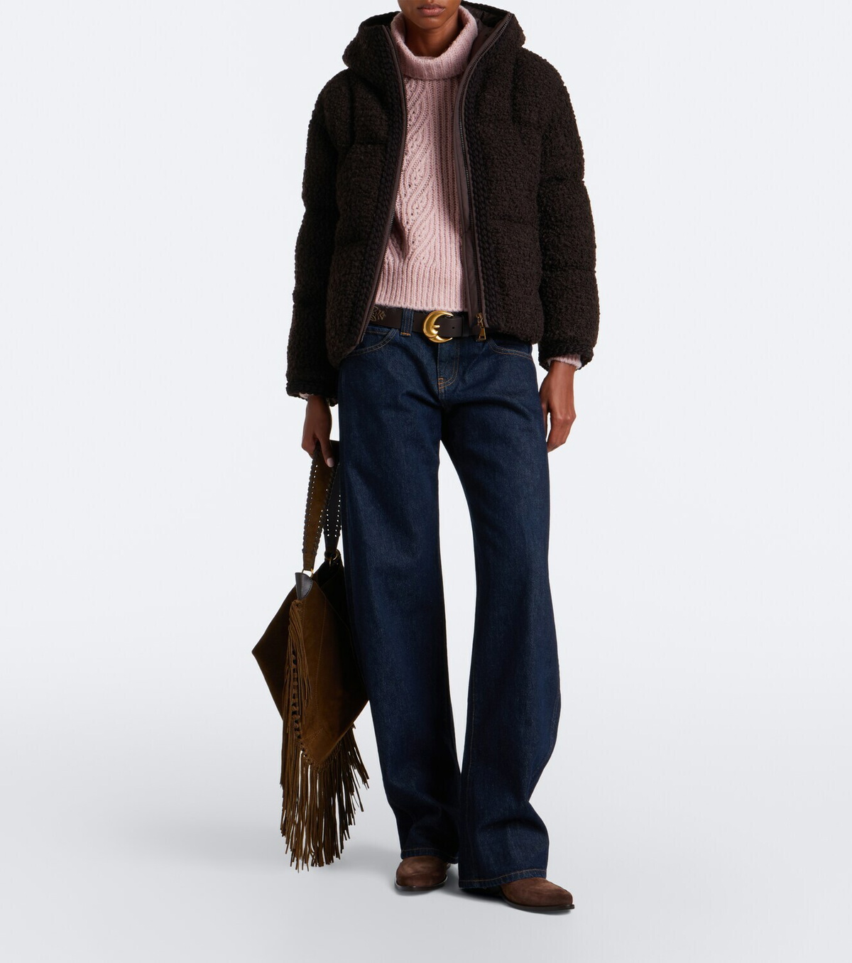 Moncler Wool, alpaca, and cashmere turtleneck sweater