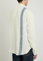 JW Anderson Logo Linen Shirt Off White