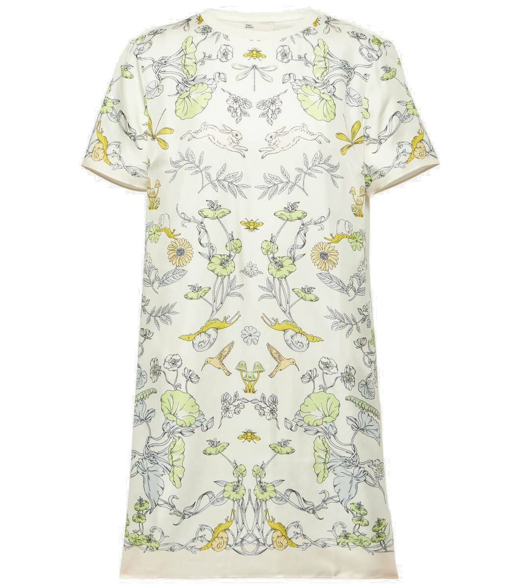 【送料 関税込】Tory Burch Printed silk minidress Tory Burch Floral silk minidress Tory Burch