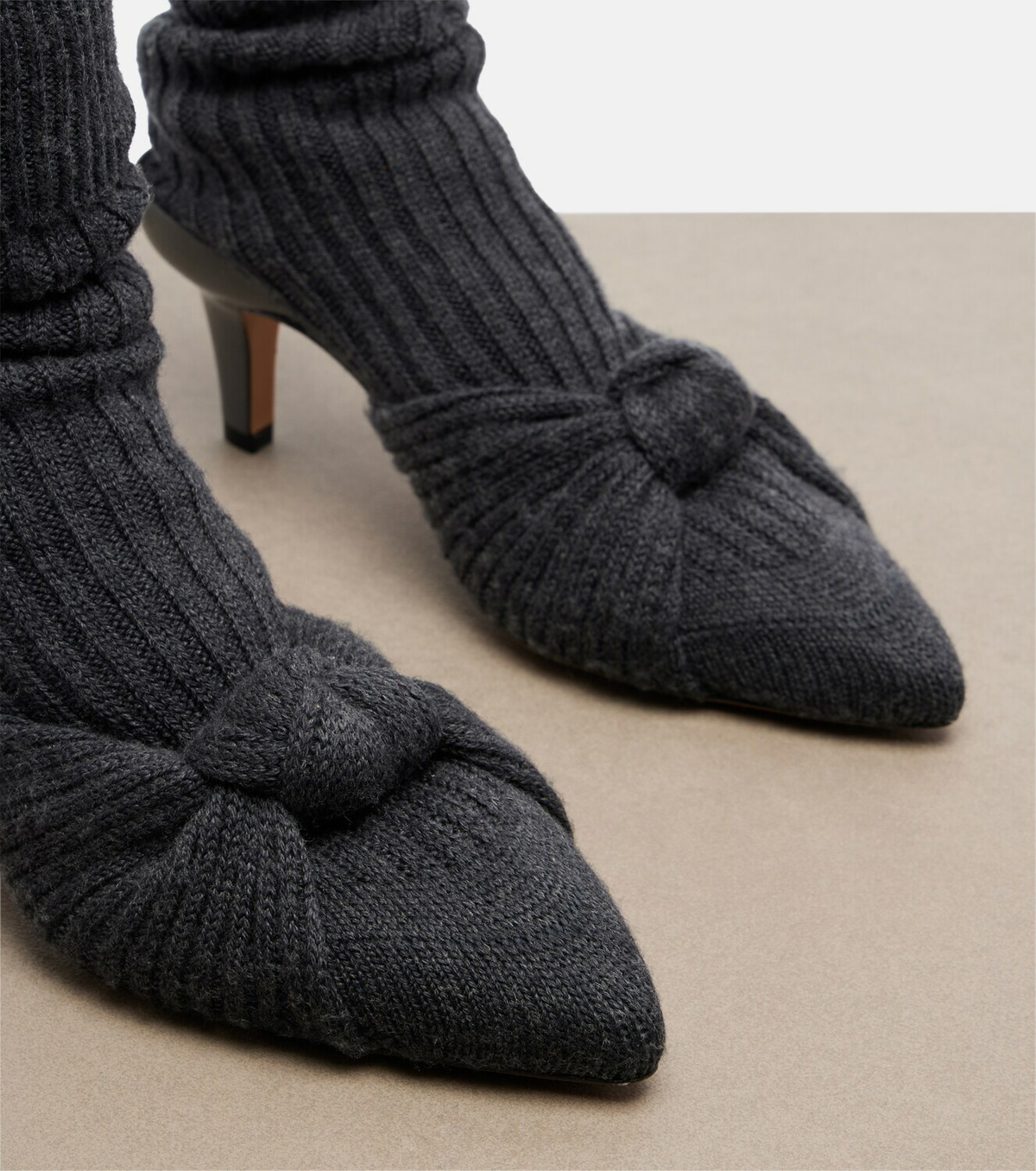Chloé Ribbed-knit sock boots