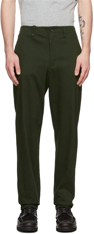 Photo: PS by Paul Smith Khaki Technical Chino Trousers