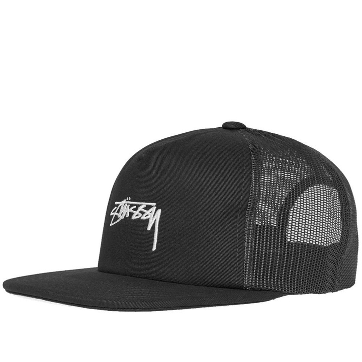 Photo: Stussy Stock Foam Twill Trucker Cap Black