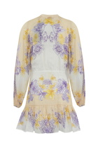 TwinSet Ramie Floral Dress