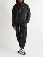 Nike - Sportswear Sport Essentials Shell-Panelled Fleece Jacket - Black