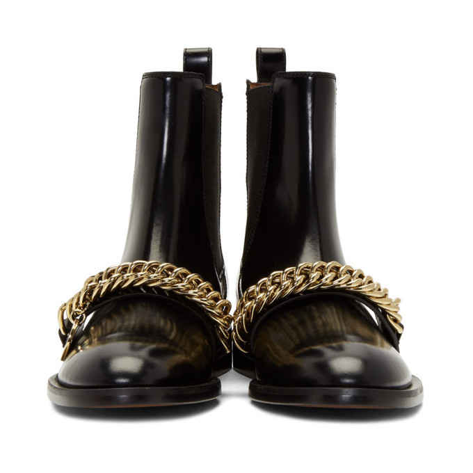 Givenchy Black Chain Charm Chelsea Boots Givenchy display picture 2