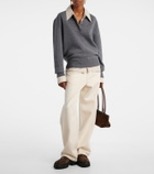 Hogan H700 leather platform loafers