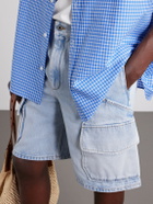 LOEWE - Paula's Ibiza Straight-Leg Denim Cargo Shorts - Blue