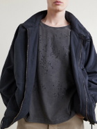 mfpen - Distressed Organic Cotton-Jersey T-Shirt - Gray