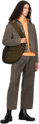Omar Afridi Brown Octet 2D Denim Cargo Pants
