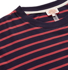 Armor Lux - Striped Cotton T-Shirt - Red