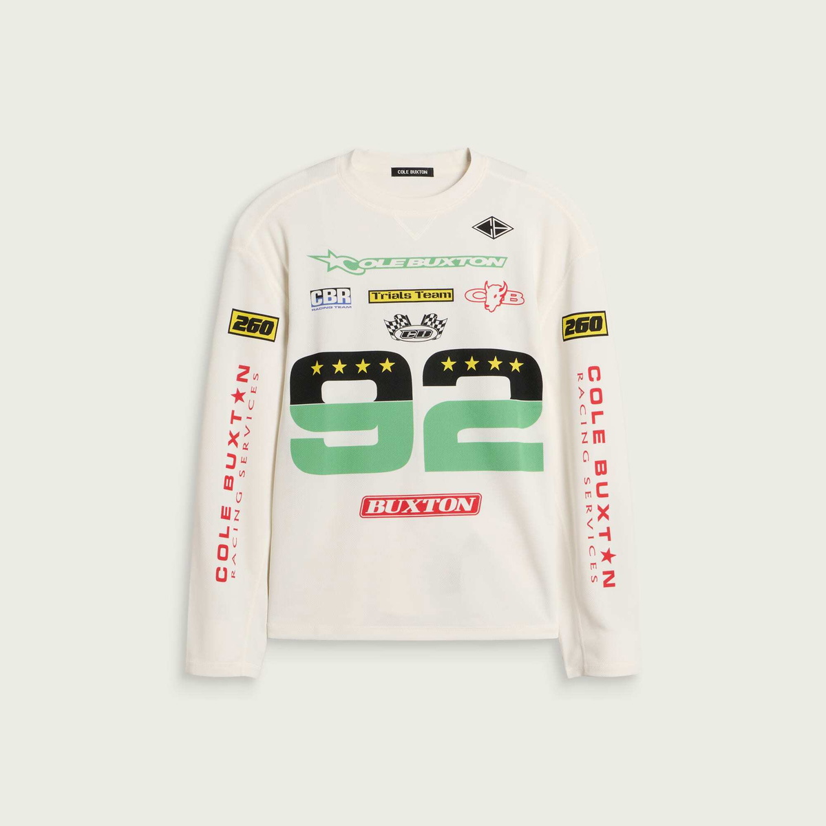 END. x Cole Buxton Men's Trials Mesh Long Sleeve in White