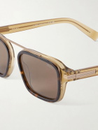Zegna - Geometric Square-Frame Acetate Sunglasses