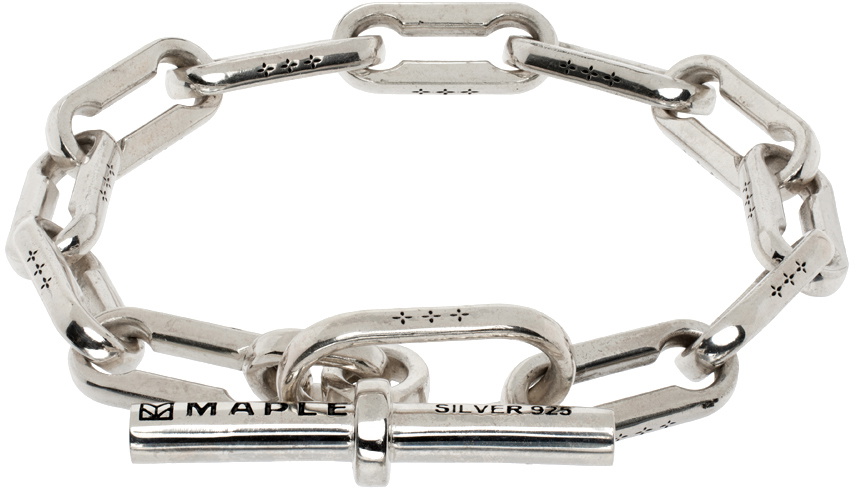 MAPLE Silver Long Link Bracelet Maple