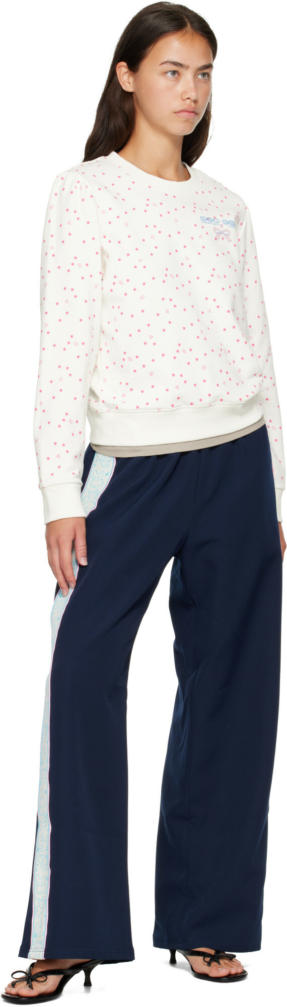 Sandy Liang Navy Broome Lounge Pants