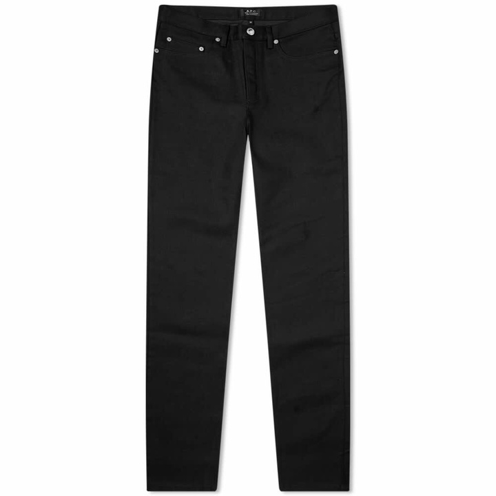 Photo: A.P.C. Men's New Standard Jean in Black Stretch