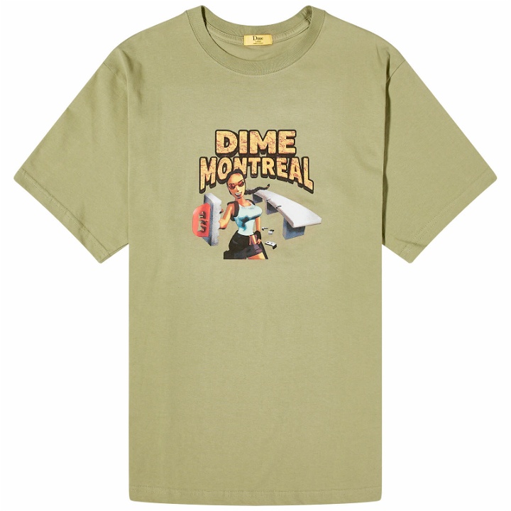 Photo: Dime Men's Lara T-Shirt in Army Green