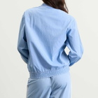 Adidas Women's Denim Firebird Tracktop in Light Denim