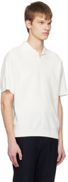 Solid Homme Off-White Ribbed Polo