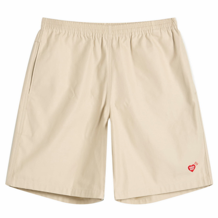 Photo: Human Made Men's Heart Beach Shorts in Beige