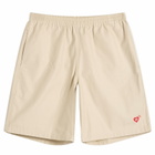 Human Made Men's Heart Beach Shorts in Beige