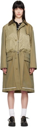 Andersson Bell Beige Bomber Mix Trench Coat
