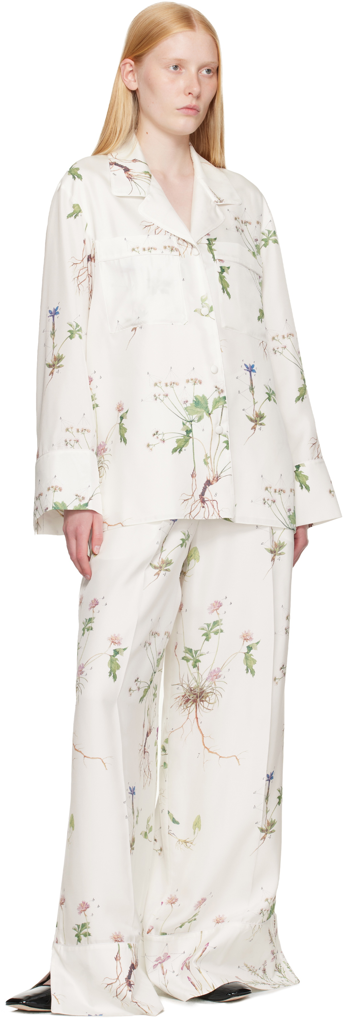 Erdem White Pyjama Trousers