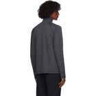 Dries Van Noten Grey Check Half-Zip Sweatshirt