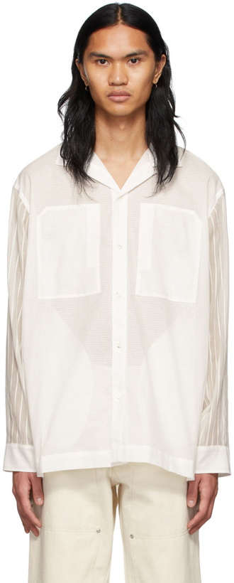 Photo: Tanaka White 'The Workshirt' Silk Shirt