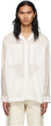 Tanaka White 'The Workshirt' Silk Shirt