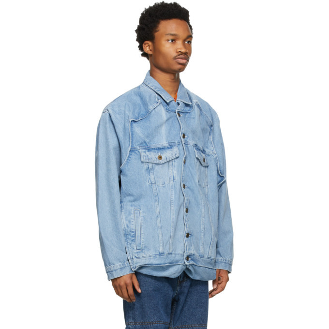 Y/Project SSENSE Exclusive Blue Pop-Up Jacket Y/Project