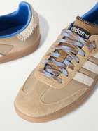 adidas Originals - Wales Bonner Samba Suede and Leather-Trimmed Shell Sneakers - Neutrals