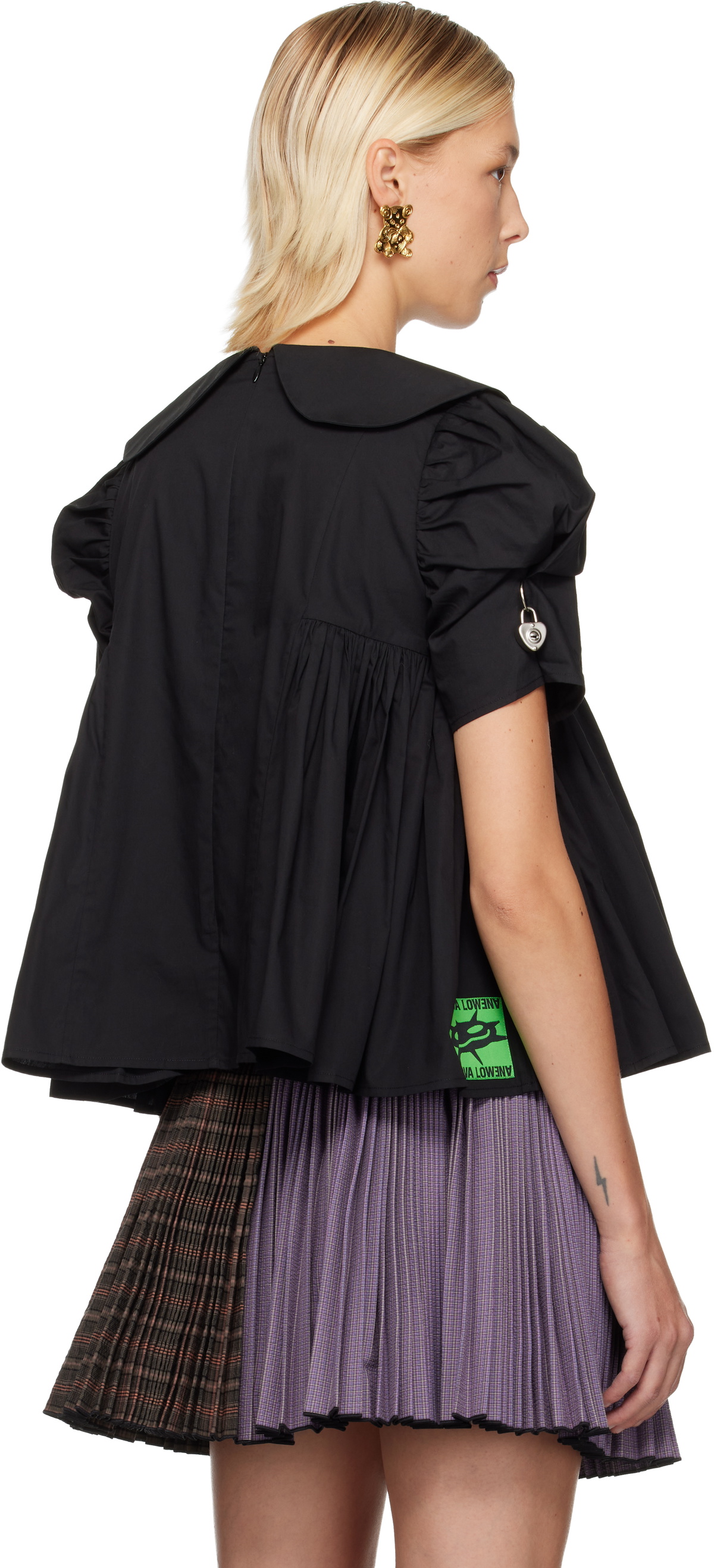 Chopova Lowena Black Alibi Blouse