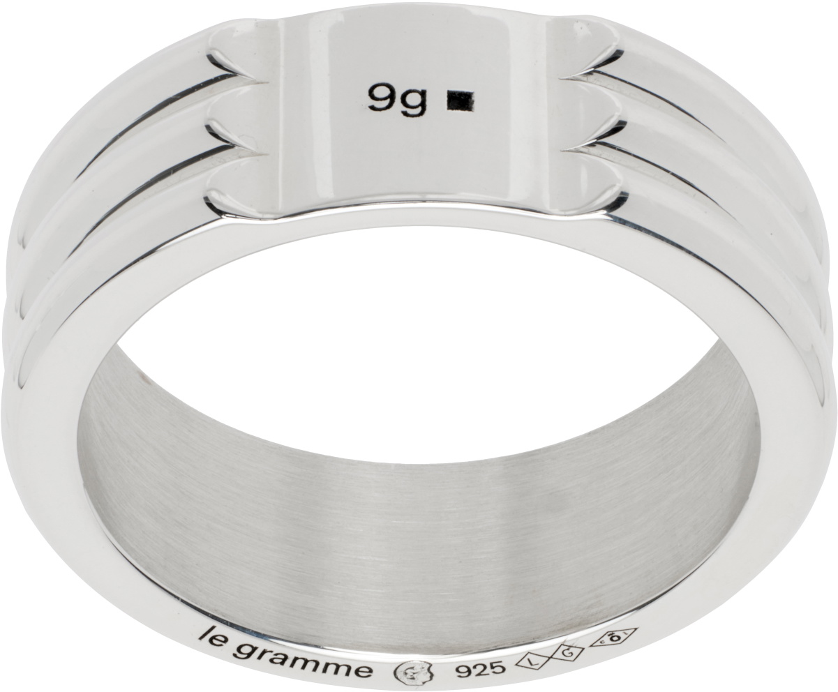 Le Gramme Silver Godron 'La 9g' Ring