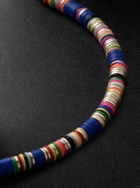 M. Cohen - Malli Sterling Silver and Cord Beaded Bracelet - Blue