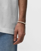 Hatton Labs Classic Pearl Bracelet Silver - Mens - Jewellery